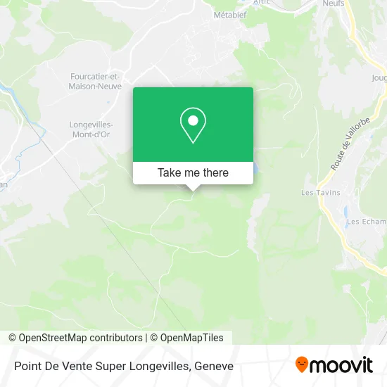 Point De Vente Super Longevilles map