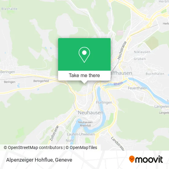 Alpenzeiger Hohflue map