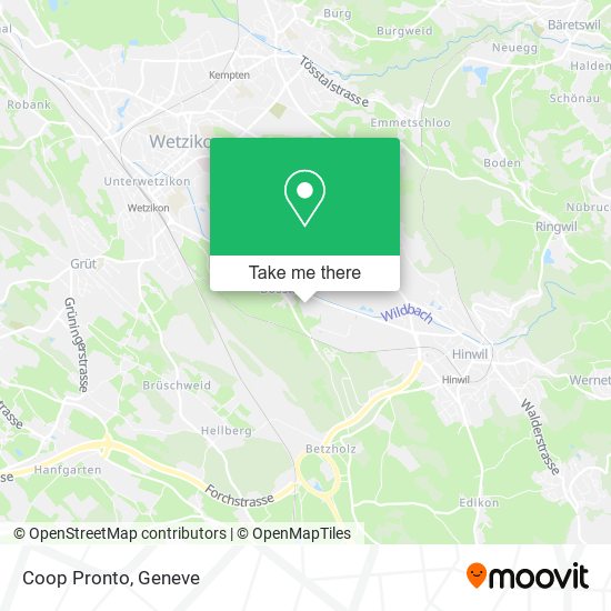 Coop Pronto map