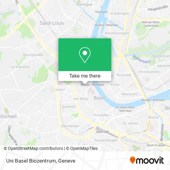 Uni Basel Biozentrum map