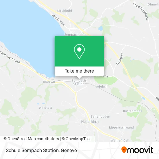 Schule Sempach Station map