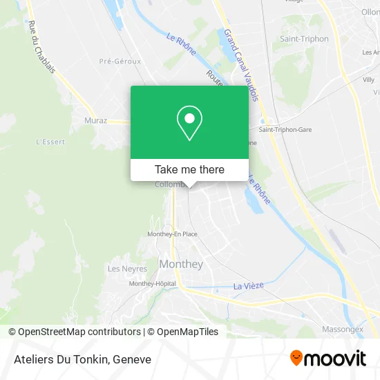 Ateliers Du Tonkin map