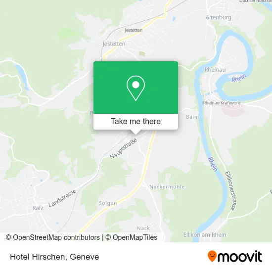 Hotel Hirschen map