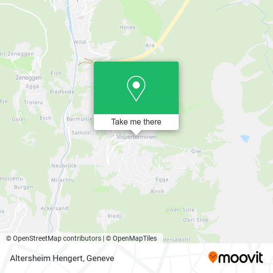 Altersheim Hengert map