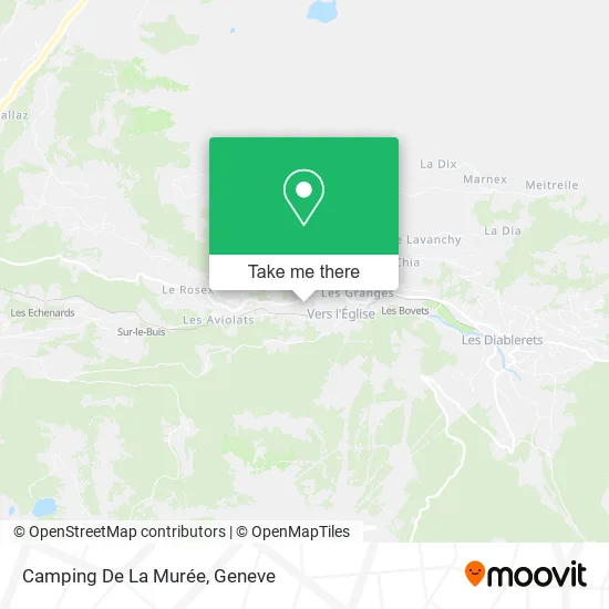 Camping De La Murée map