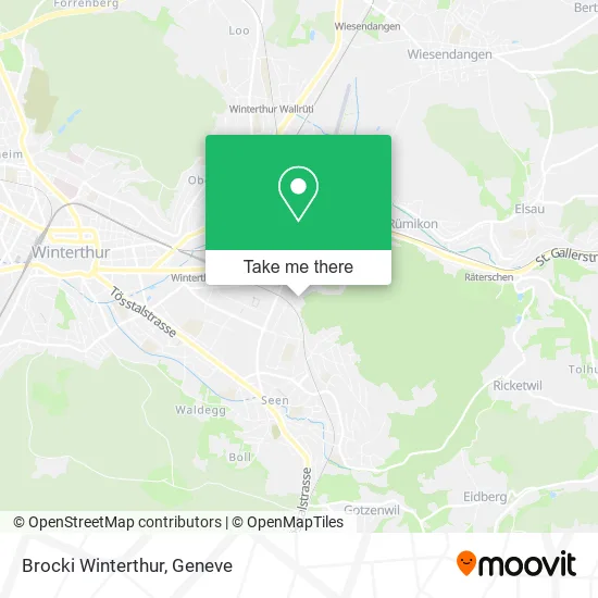 Brocki Winterthur map