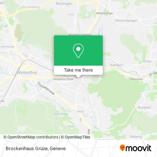 Brockenhaus Grüze map