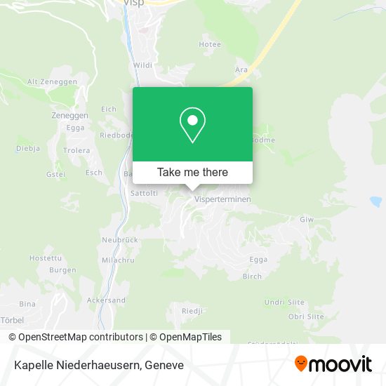 Kapelle Niederhaeusern map