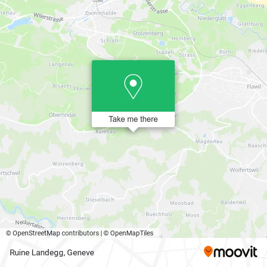 Ruine Landegg map