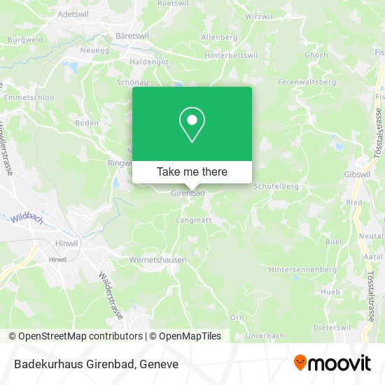 Badekurhaus Girenbad map