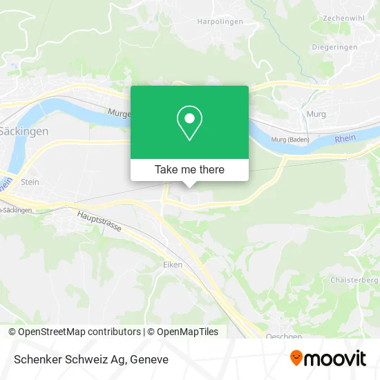 Schenker Schweiz Ag map