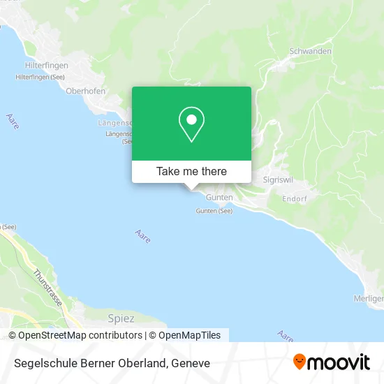 Segelschule Berner Oberland map