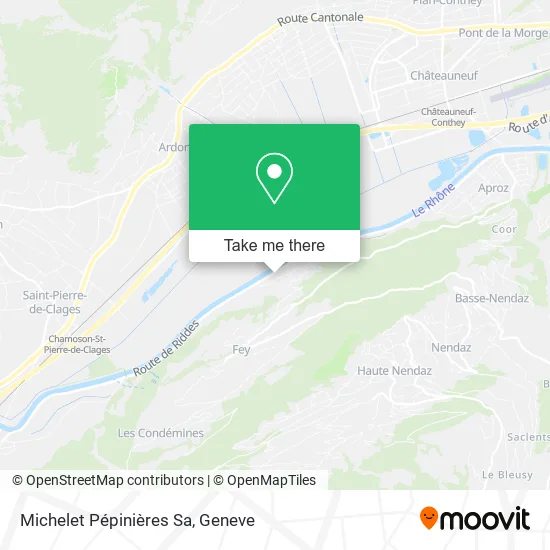Michelet Pépinières Sa map