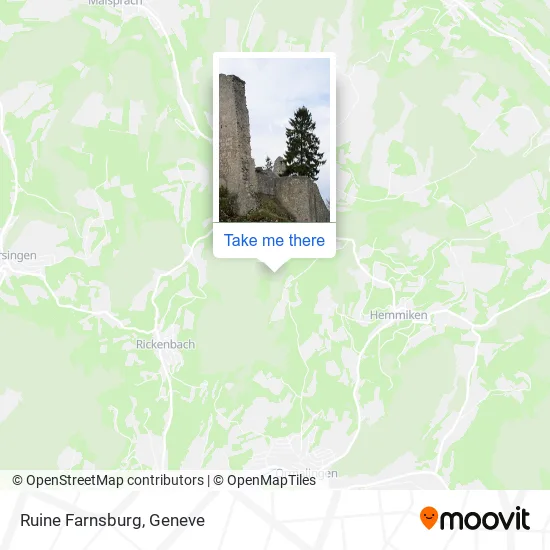 Ruine Farnsburg map