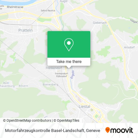 Motorfahrzeugkontrolle Basel-Landschaft map