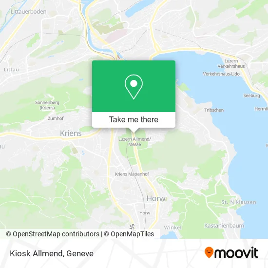 Kiosk Allmend map