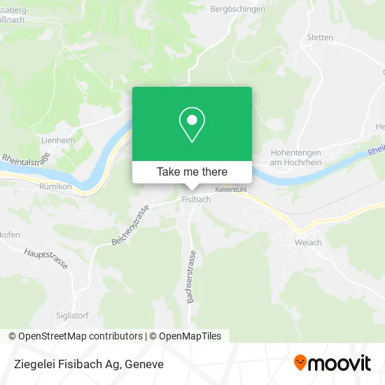 Ziegelei Fisibach Ag map