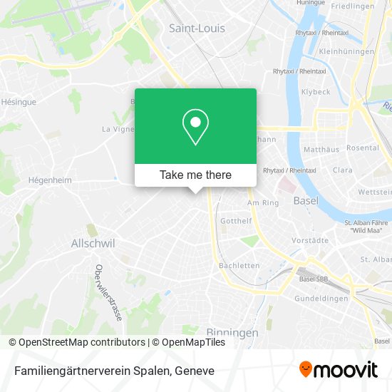 Familiengärtnerverein Spalen map