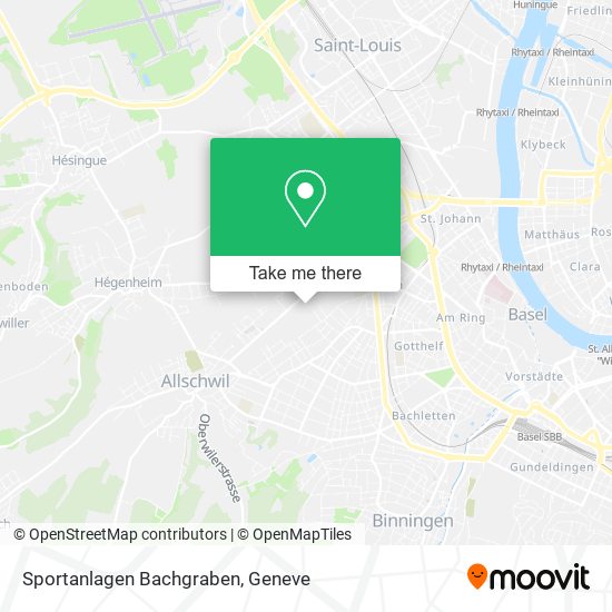 Sportanlagen Bachgraben map