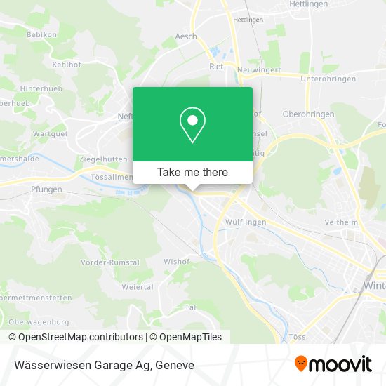 Wässerwiesen Garage Ag map