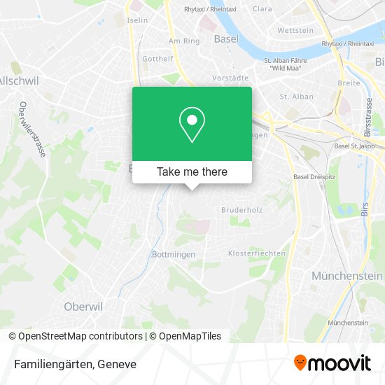 Familiengärten map