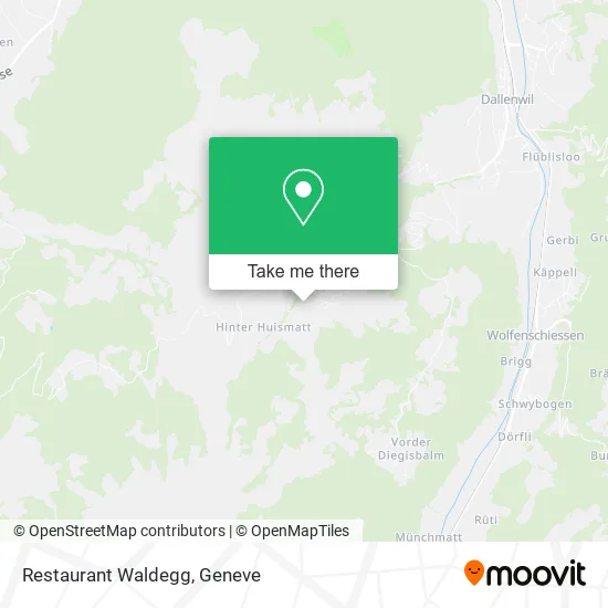 Restaurant Waldegg map
