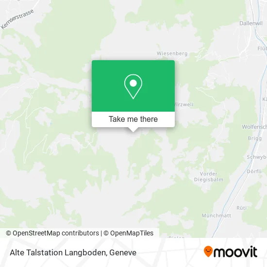 Alte Talstation Langboden map