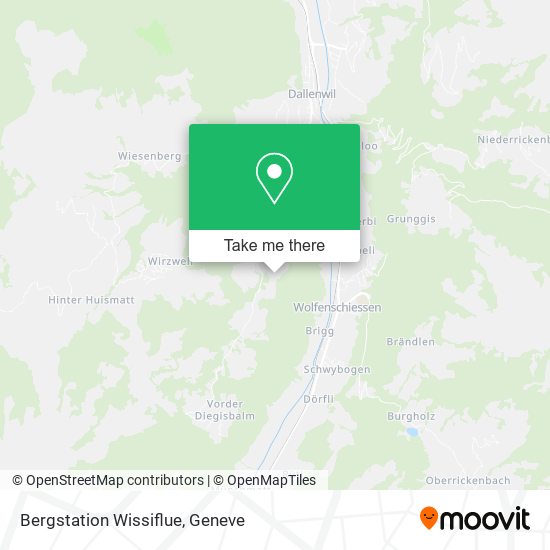 Bergstation Wissiflue map