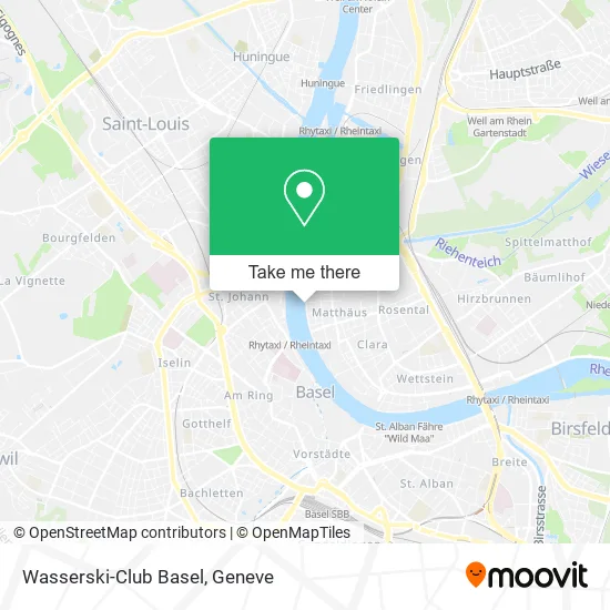 Wasserski-Club Basel map