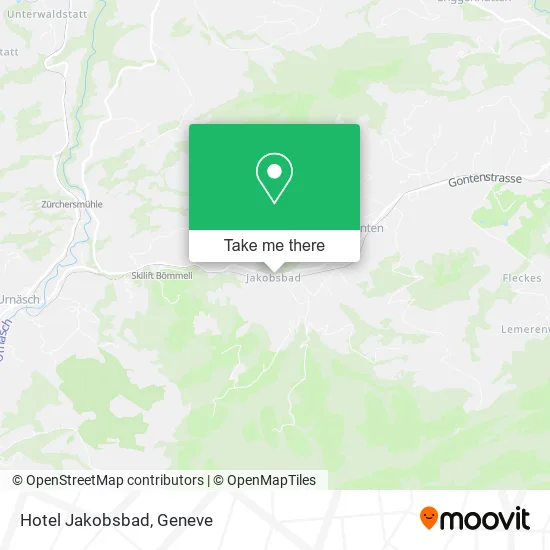 Hotel Jakobsbad map