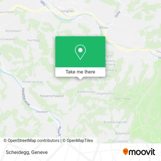 Scheidegg map