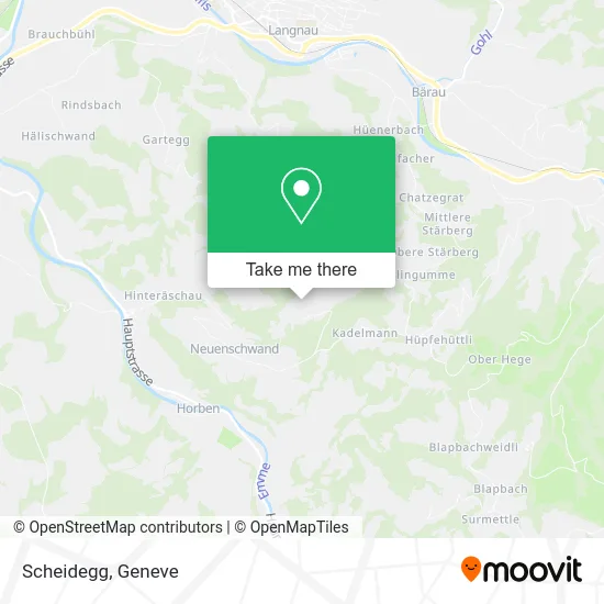 Scheidegg map
