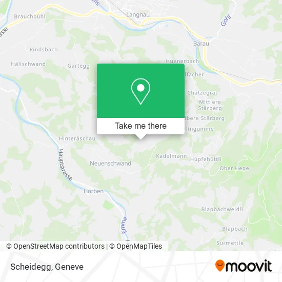 Scheidegg map