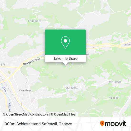 300m Schiessstand Safenwil map
