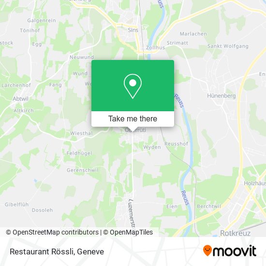 Restaurant Rössli map
