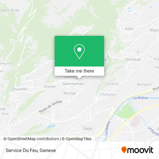 Service Du Feu plan