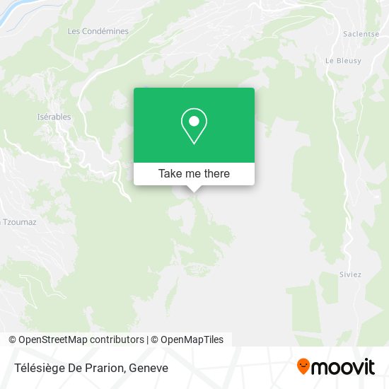 Télésiège De Prarion map