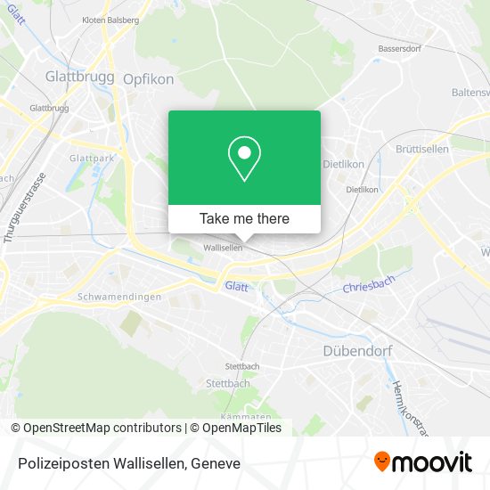 Polizeiposten Wallisellen map