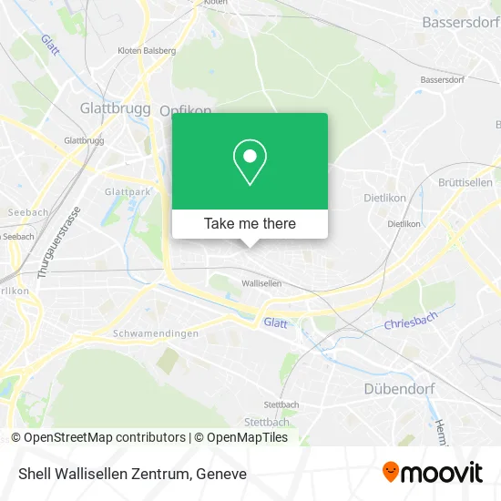 Shell Wallisellen Zentrum map