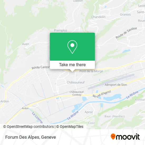 Forum Des Alpes map