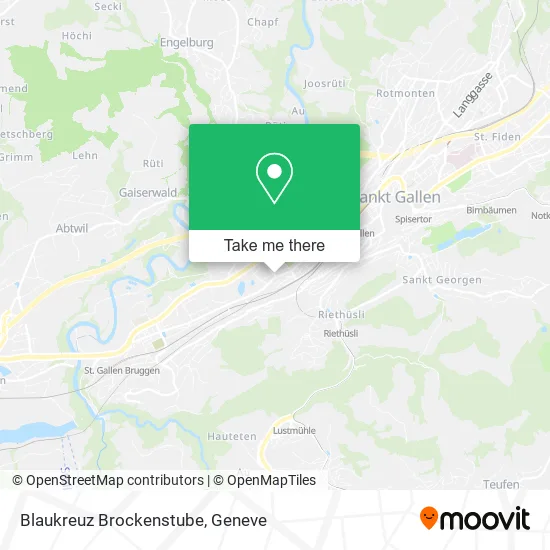 Blaukreuz Brockenstube map