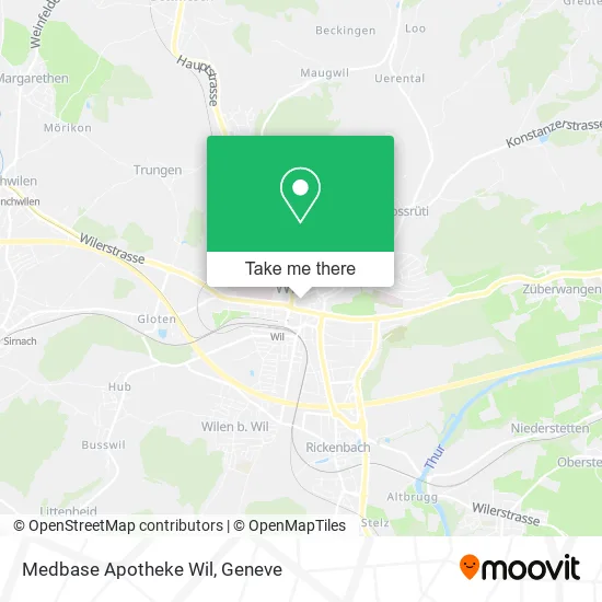 Medbase Apotheke Wil map