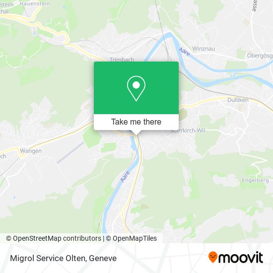 Migrol Service Olten map