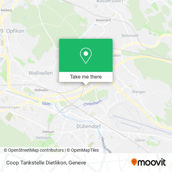 Coop Tankstelle Dietlikon map