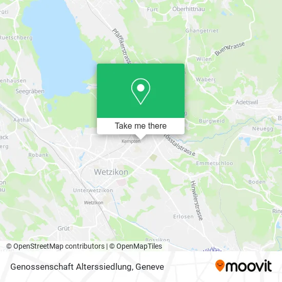 Genossenschaft Alterssiedlung map