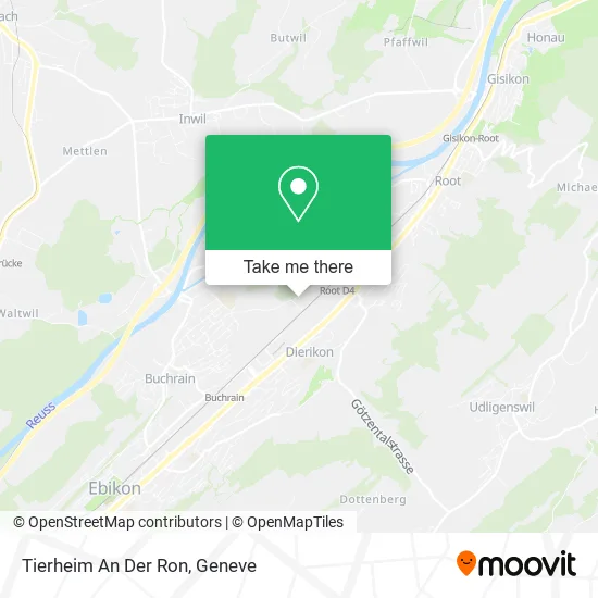 Tierheim An Der Ron map