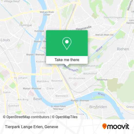 Tierpark Lange Erlen map