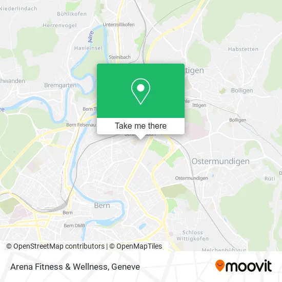 Arena Fitness & Wellness map