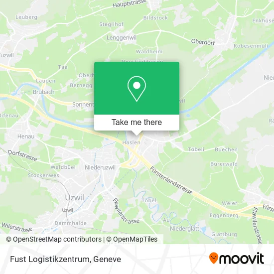 Fust Logistikzentrum map