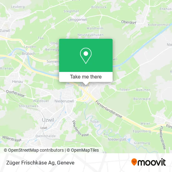 Züger Frischkäse Ag map